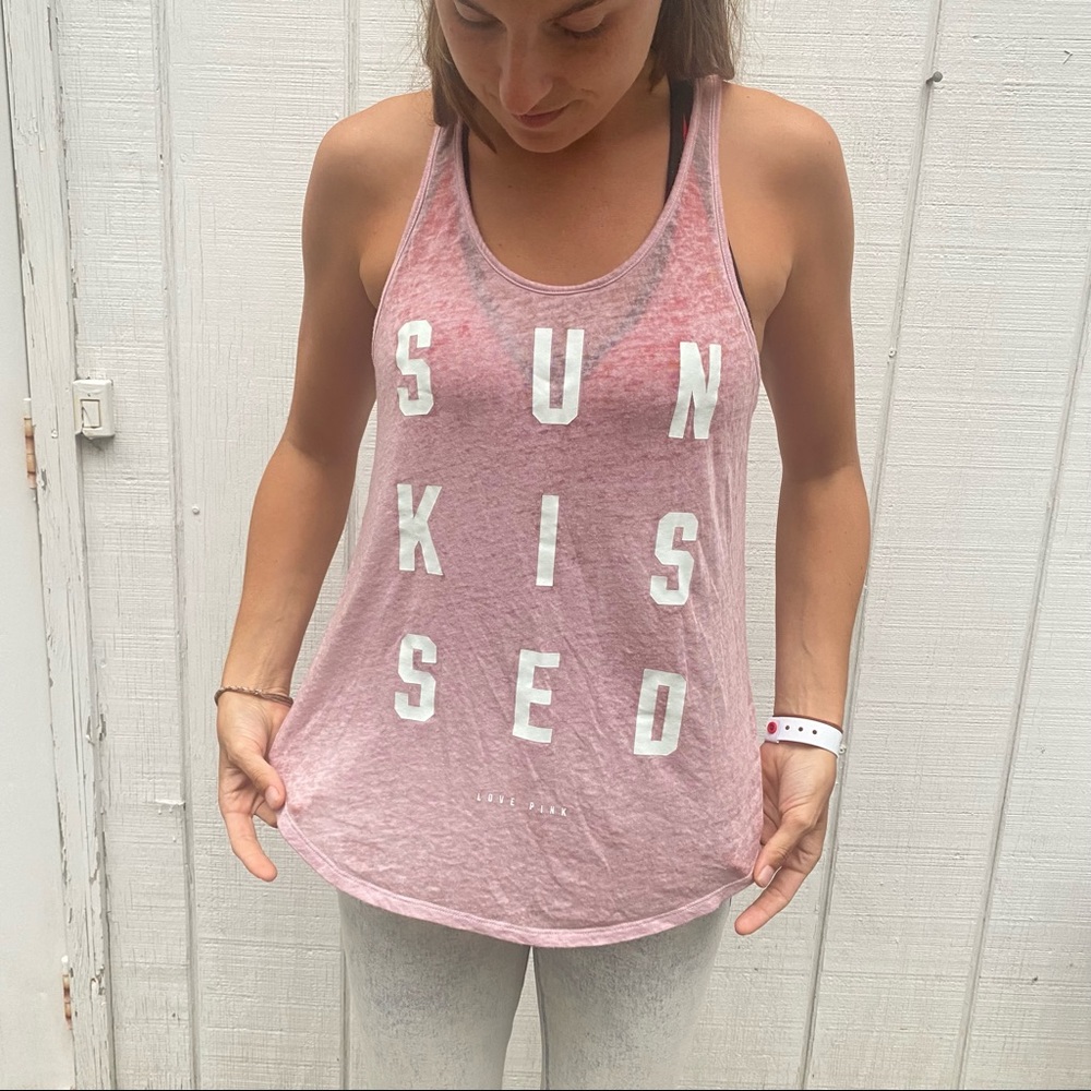 PINK Open Back Tank